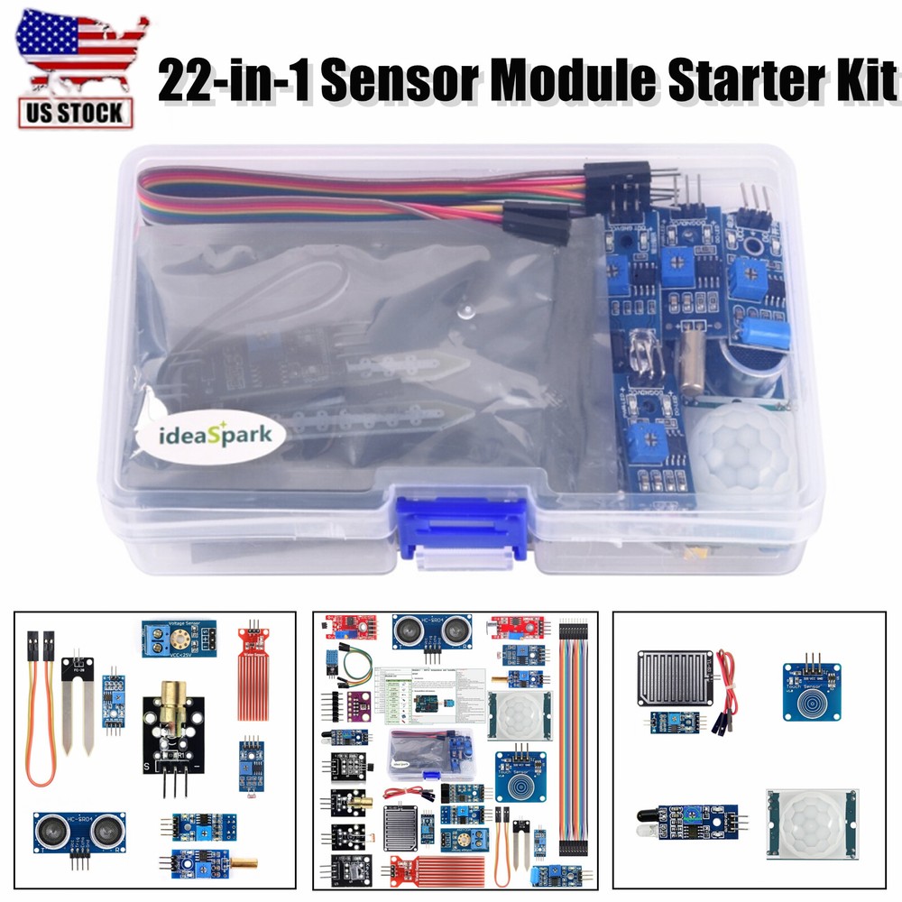 22-in-1 Sensor Module Kit for Arduino Raspberry Pi Beginner Learning Starter Set