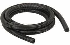 3/8″ diameter X 10′ ft PROTECTIVE COIL Black Loom Plastic Split wire cable cord