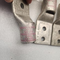 (4) Burndy YA38L2TC38FX, 500 to 550, 3/8 X 1″ 2-Hole Lug, FREE SHIPPING