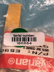 Lot of 8 VARIAN E59000003 STANDOFF SMITH CERAMIC, 185654