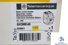 TELEMECANIQUE GV3ME40 MOTOR CIRCUIT BREAKER-GV3ME40-TELEMECANIQUE 034661