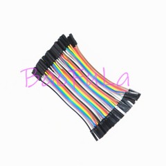 40PCS Dupont Wire Jumper Cables 10cm Female To Female 1P-1P For Arduino