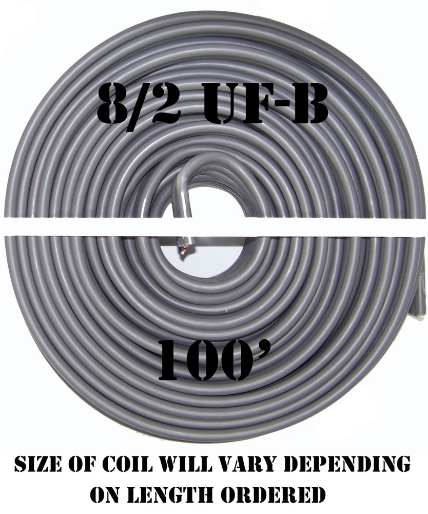 8/2 UF-B x 100′ Southwire Underground Feeder Cable