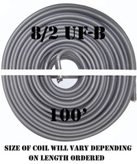 8/2 UF-B x 100′ Southwire Underground Feeder Cable