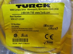 1 – TURCK Cordset WSC 4.5T-1 / S1587 ID # U10943. NEW in Package