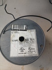 CME Wire 12 awg Black Stranded Copper Wire – E102470 – Approx. 400′