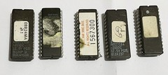 5PCS Used Vintage EPROM IC Chips AM27C64 Mixed Models Ceramic DIP Different Type