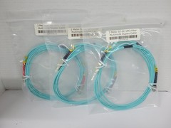 Lot of 3 ~ 2 meter ST to SC Multimode Duplex OM3 50/125 Fiber Optic Patch Cable