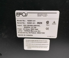 EFOS Novacure N2001-A1 N2001A1 Spot Curing System 250V 100W Made in Canada