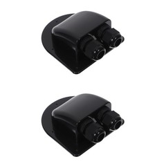 Set of 2 Solar Double Cable Entry Gland Connection Box Heatproof