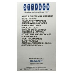 Stranco WMB-0000 Electrician 450 Cloth Sticker Wire Marker Booklet 10 Each 1-45