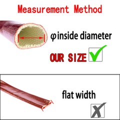 1/2/3/5m Silicone Fiberglass Tube Coated Glass Fiber Braided Fireproof Sleeve
