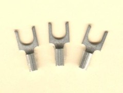 100 Non-Insulated FORK SPADE Terminal Connectors #22-18 Wire Gauge AWG #10 Stud