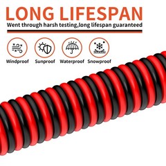 2 Conductor 18 Gauge Cable 30ft, Flexible PVC, Car Stereo LED, Red Black