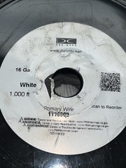1,000 FT! BULK LOT- White Del City 16AWG Automotive/Marine Primary Lead Wire