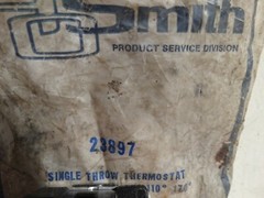 AO Smith Single Throw Thermostat 23897 110°-170°
