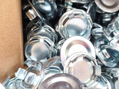 Box of 100 Steel City BL-111 1/2″ Steel-Zinc Plated Snap In Knockout Seals UH-OH