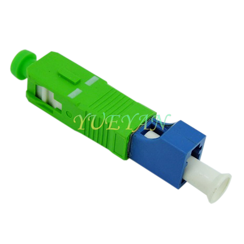 SC APC Male to LC PC Female Fiber Optic Hybrid Optical Adaptor