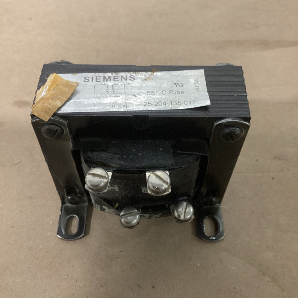 SIEMENS 25-204-135-017 TRANSFORMER Pri: H1-H2 480V Sec:X1-X2 120V 60Hz