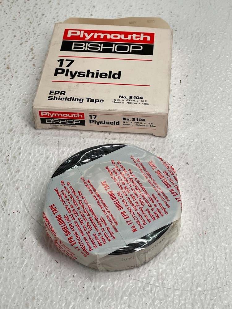 PLYMOUTH-BISHOP 2104, 17 Plyshield EPR Shielding Electrical Tape 3/4″ x 15′