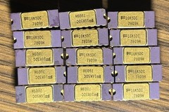 Fairchild purple ceramic IC Gold Cap Gold Leg Recovery Refining Scrap Collector