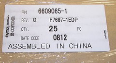 QTY (3) 1EDP CORCOM/ TYCO F7687 PC BOARD MOUNTABLE RFI/ EMI FILTERS 6609065-1