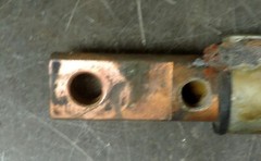 400 x 30 Welding Shunt Copper Wire Spot Water Cooled Welder 400 MCM