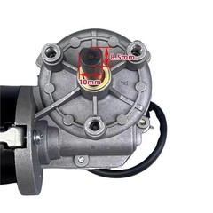 High Speed DC Worm Gear Reducer 60W 24V 52RPM Reversible Self-Locking Metal Gear