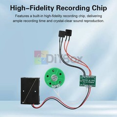 Dual-Button Recording Module 60-sec Voice Recorder DIY Electronic Greeting Card