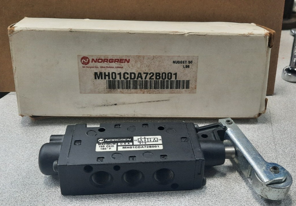 NORGREN MH01CDA72B001 ROLLER VALVE. NEW SALE OEM ORIGINAL USA