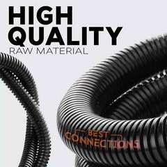100 Ft 1″ Split Wire Loom Tubing with 7″ Nylon Cable Zip Ties 100 Pieces