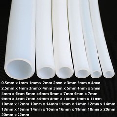 1 Meter ID 0.5-20mm Milky White PTFE Tube 3D Printer Accessory Conduit OD 1-22mm