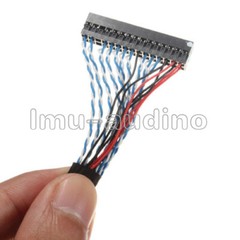 20Pin DF14 20-20 Signal 8 Bit LCD Screen Driver Board Line LVDS Screen Cable