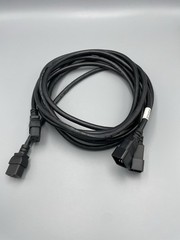 (2) Power Cord C20 / C19 – Black 9ft, 20A/250V 12 AWG – Powerfig E250704