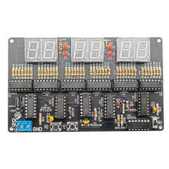 Digital Circuit Clock DIY Electronic Kit Electronic Clock Teaching Kit W/ Case
