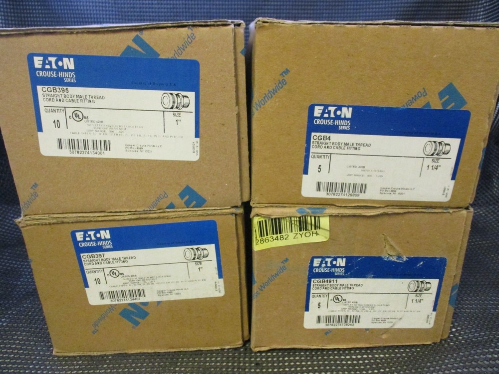 CROUSE HINDS STRAIGHT BODY MALE THREAD CORD AND CABLE GRIPS CGB395 – CGFP7920