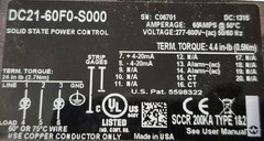 Watlow SCR Power Controller DC21-60F0-S000 65Amp FAN COOLED