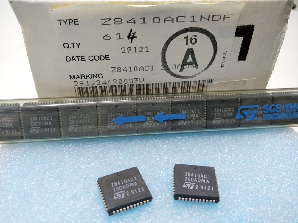 2 pieces Z8410AC1 Z80A DMA Controller PLCC44 4MHz Z8410