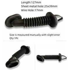 25×25/25×39/30x30mm Car Wire Harness Door Tube Dust-proof Tube Rubber Tube USA