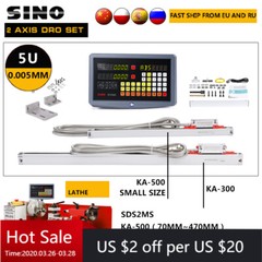 0.001mm/0.005mm SINO 2-Axis Digital Readout Set KA300/KA500 Linear Scale Encoder