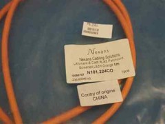 Nexans N101.224CO N101224CO LANmark-6 Cat6 RJ45 PatchCord, 1m NEW NNB