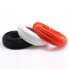 High Temperature Silicone Wire And Cable Tinned Copper Wire Glass Fiber Braided