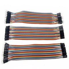 3 x 40Pin 20cm DuPont 1P-1P Wire Jumper Cables Pin-Pin Pin-Socket Socket-Socket