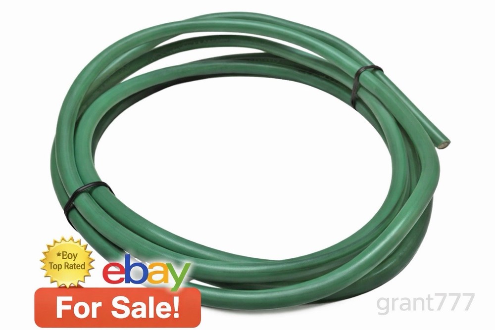 6 Ft Green 10 AWG Solid Copper Wire 10 Gauge Green Ground Wire 6ft TV Satellite
