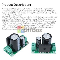 4700uF AC 35V 8A Single Power Supply Module Rectifier Filter Board Unregulated