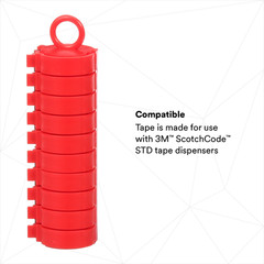 3M Scotchcode Wire Marker Tape Dispenser W/ Tape STD-0-9, Includes 1 Each of 0-9