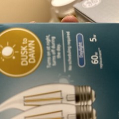 LED+ Light Bulb, Daylight, Dusk-to-Dawn, 500 Lumens, 5-Watts, 2-Pk. -93121494