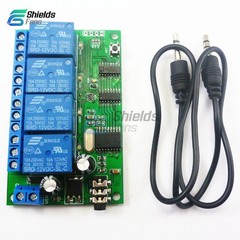 AD22B04 12V 4CH MT8870 DTMF Tone Signal Decoder Relay Phone Remote Control PLC