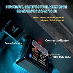 Wireless OBD2 Scanner Diagnostic Tool, Car Code Reader for Engine Light Reset &