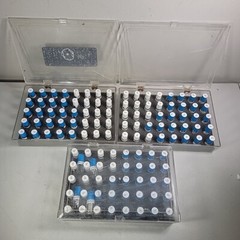 VINTAGE VIKING SAMPLE PACK OF TINY ELECTRONIC COMPONENTS 3 TRAYS OVER 120 TUBES